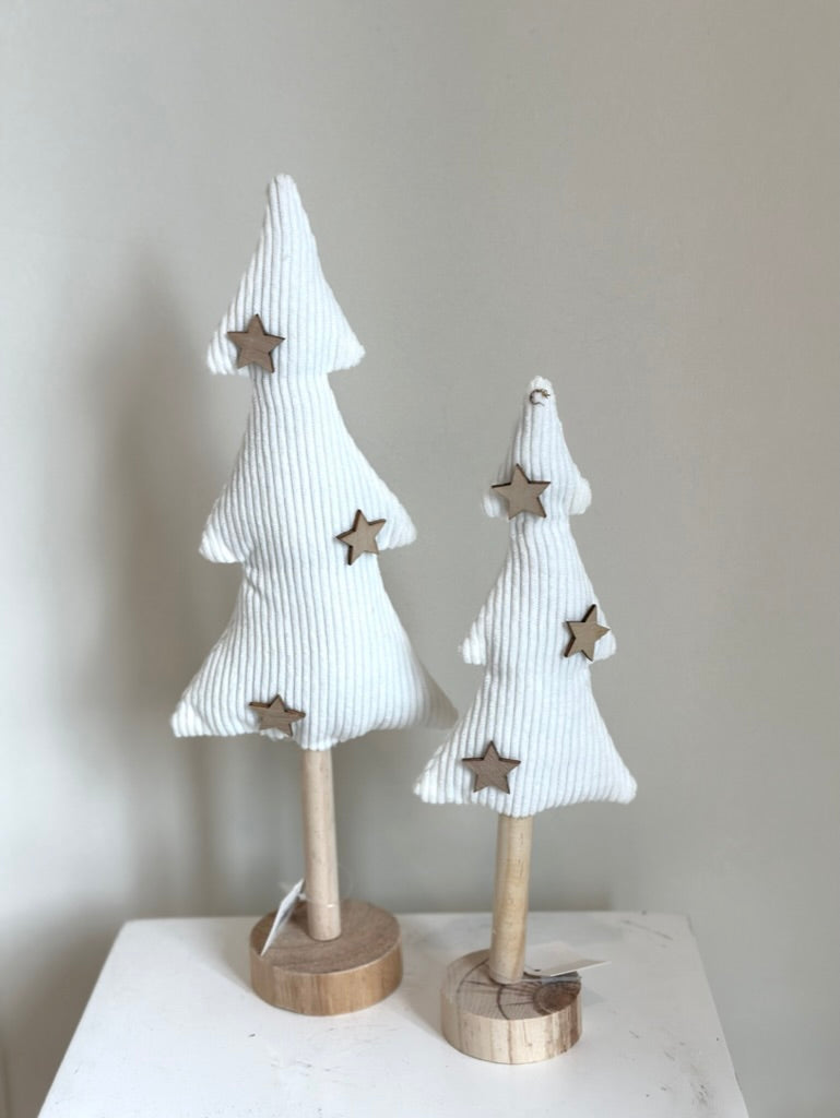 Ribbed Christmas Trees with Stars