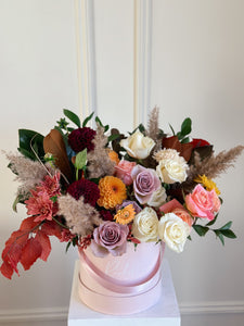 fall coloured flowers bloom box